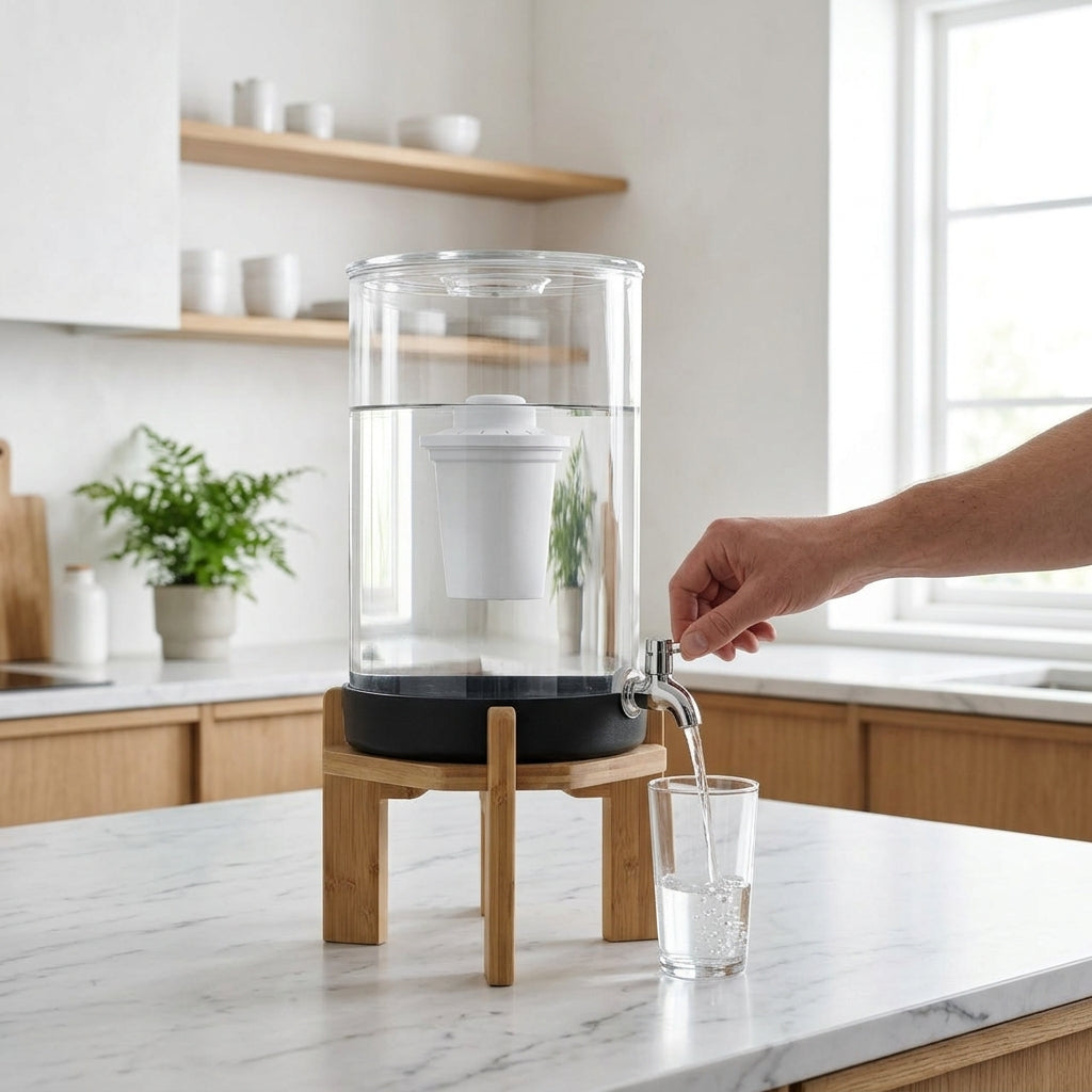 Glas vand system
