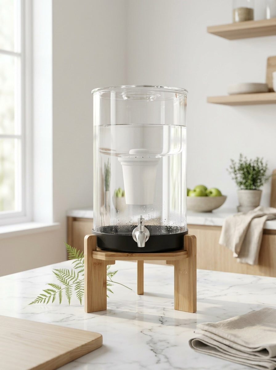 Glas vand system
