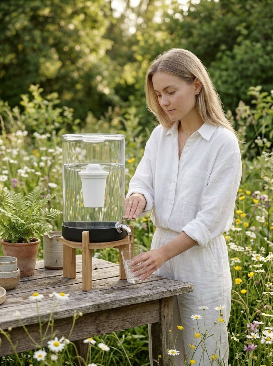 Glas vand system